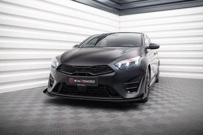 Street pro front splitter + flaps kia proceed gt mk3 facelift / ceed gt / gt - line mk1 facelift