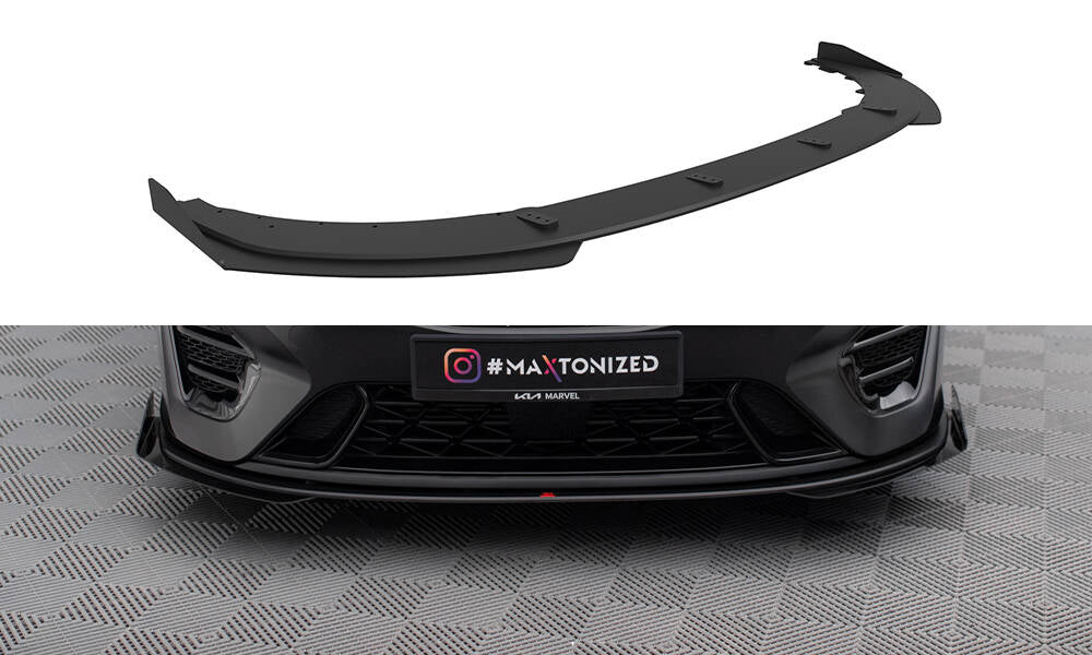 Street pro front splitter + flaps kia proceed gt mk3 facelift / ceed gt / gt - line mk1 facelift