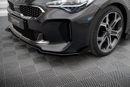 Street pro front splitter + flaps kia stinger gt / gt-line / standard mk1