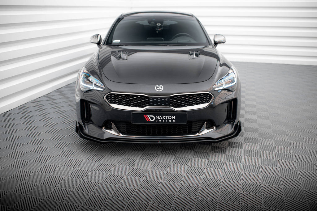 Street pro front splitter + flaps kia stinger gt / gt-line / standard mk1