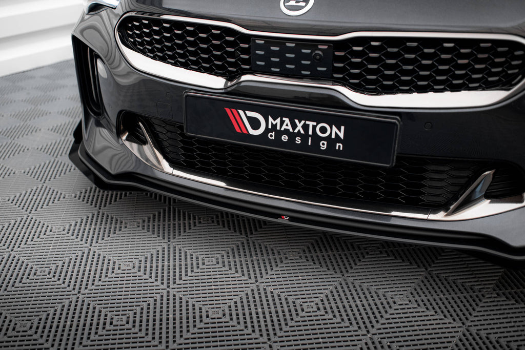 Street pro front splitter + flaps kia stinger gt / gt-line / standard mk1