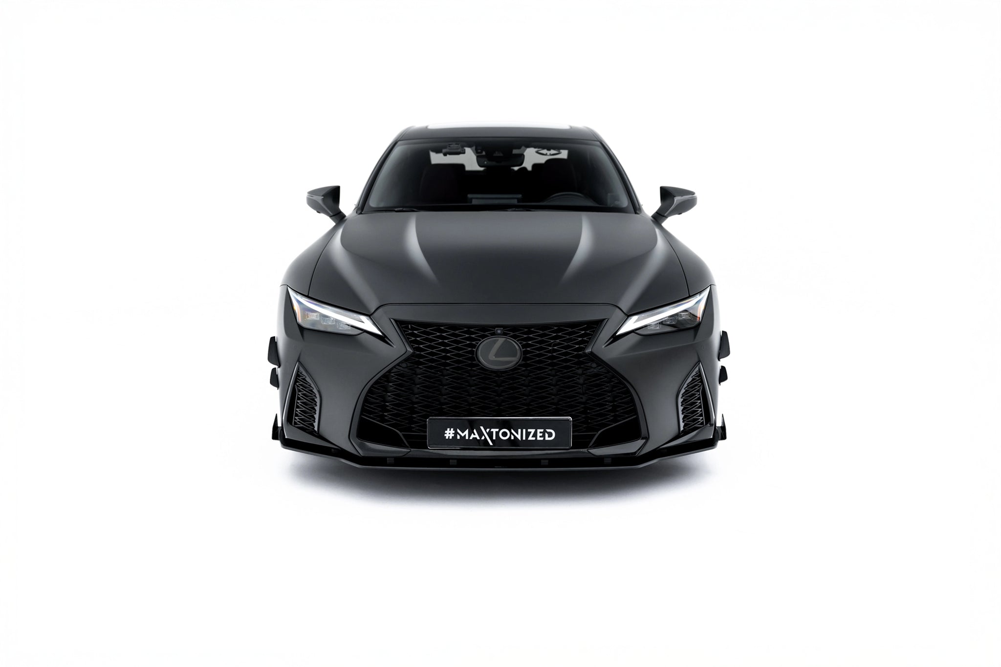 Street pro front splitter + flaps lexus is 500 mk3 facelift 2 (xe30)