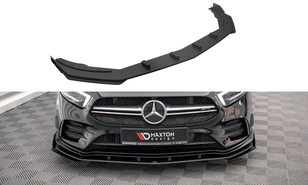 Street Pro Front Splits + flapper Mercedes A35 AMG / AMG-Line Aero Pack W177
