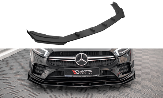 Street pro front splitter + flaps mercedes a35 amg / amg-line aero pack w177