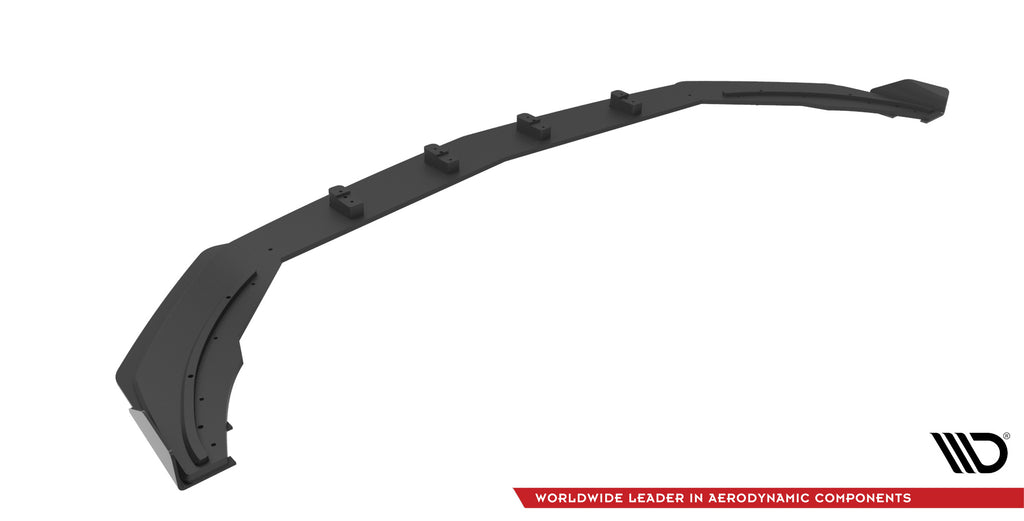 Street pro front splitter + flaps mercedes a35 amg / amg-line aero pack w177
