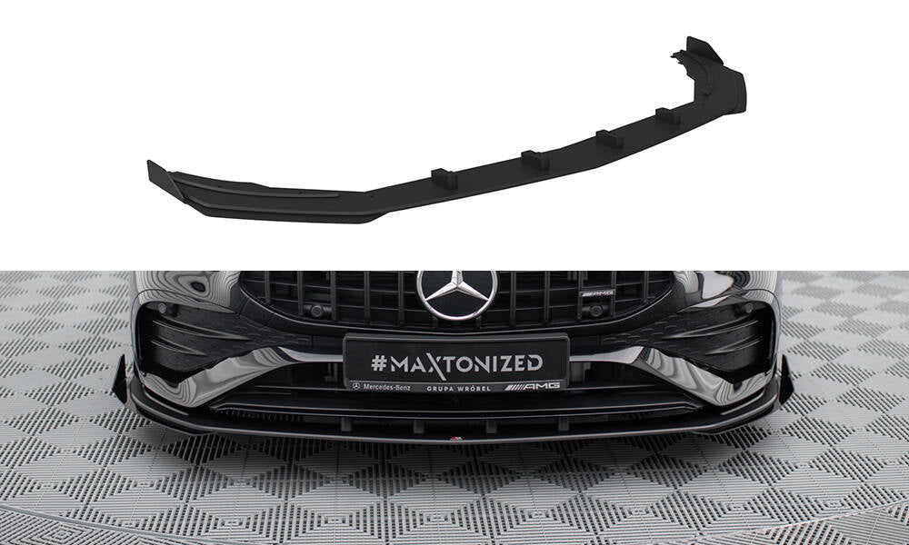 Street Pro Front Splitter + flapper Mercedes-AMG A35 W177 FACACRIFT