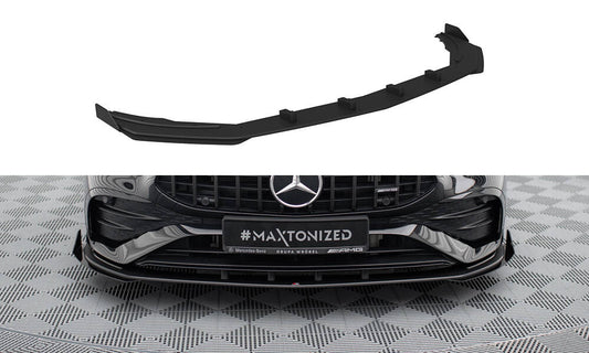 Street pro front splitter + flaps mercedes-amg a35 w177 facelift