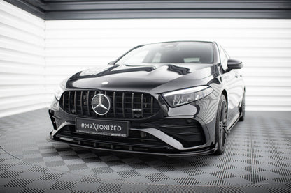 Street Pro Front Splitter + flapper Mercedes-AMG A35 W177 FACACRIFT