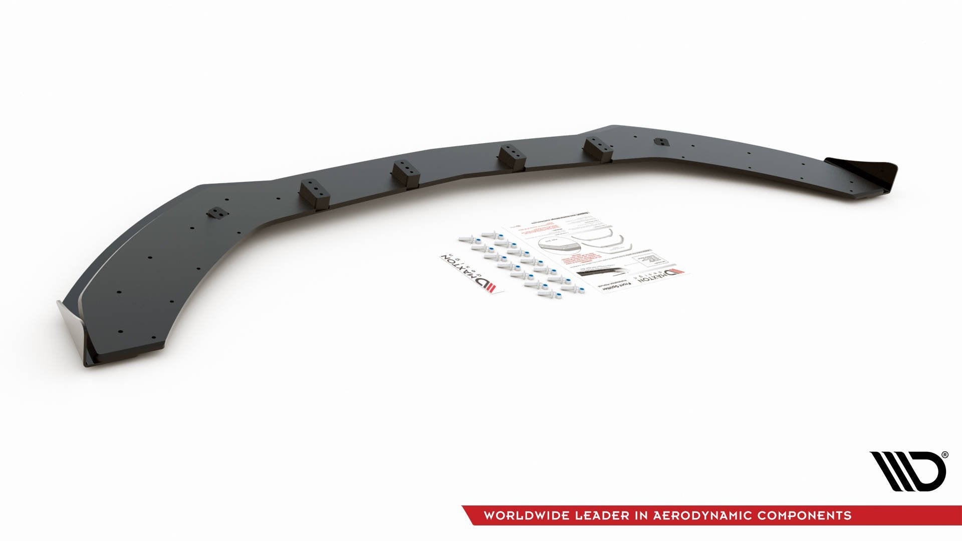 Street pro front splitter + flaps mercedes-amg c43 / amg-line coupe c205