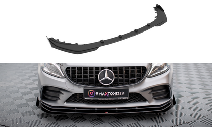 Street Pro Front Splitter + flapper Mercedes-AMG C43 Coupe / Cabrio C205 Facelift / A205 Facelift