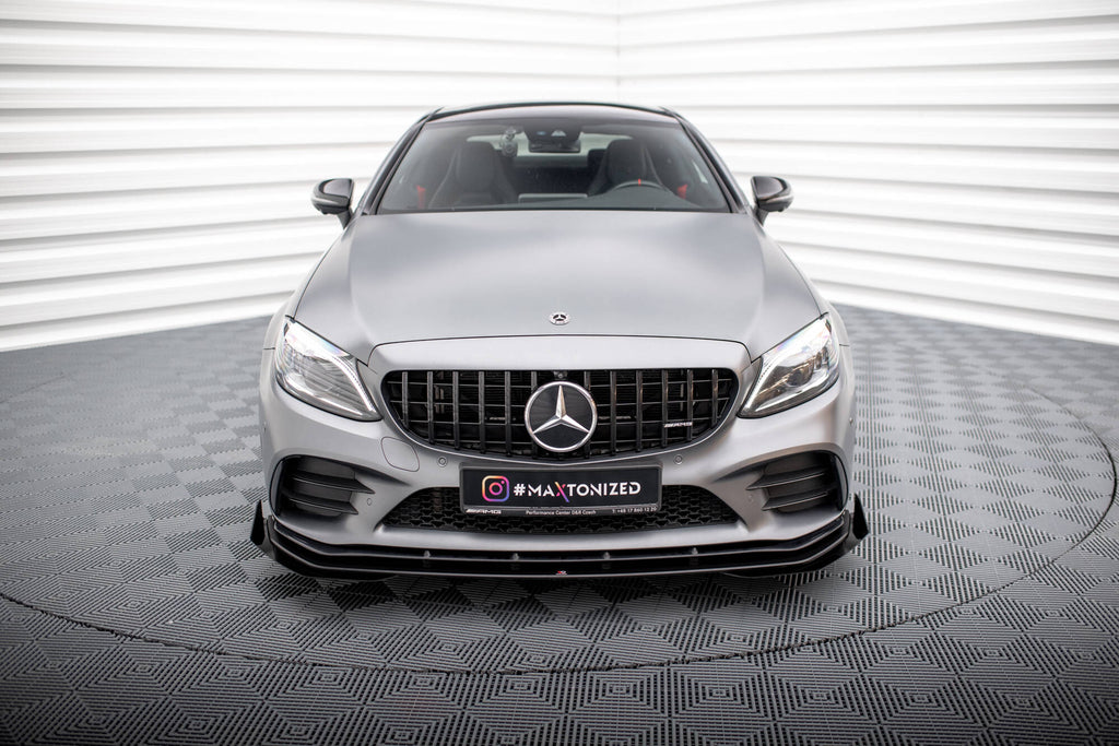 Street Pro Front Splitter + flapper Mercedes-AMG C43 Coupe / Cabrio C205 Facelift / A205 Facelift