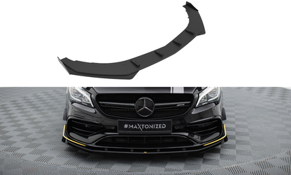 Street pro front splitter + flaps mercedes-amg cla 45 aero c117 facelift
