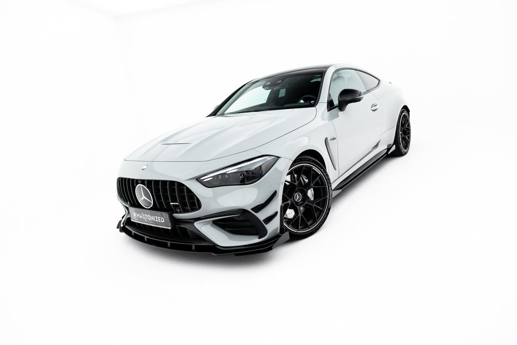 Street pro front splitter + flaps mercedes-amg cle 53 aero c236