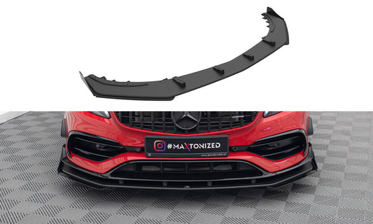 Street pro front splitter + flaps mercedes-benz a 45 amg aero w176 facelift