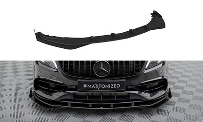 Street Pro Front Splitter + flapper Mercedes-Benz A AMG-Line W176 Facelift