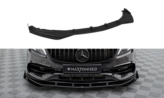 Street pro front splitter + flaps mercedes-benz a amg-line w176 facelift