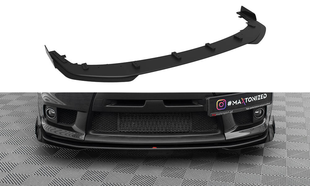 Street pro front splitter + flaps mitsubishi lancer evo x