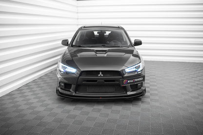 Street pro front splitter + flaps mitsubishi lancer evo x