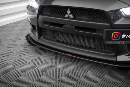 Street pro front splitter + flaps mitsubishi lancer evo x