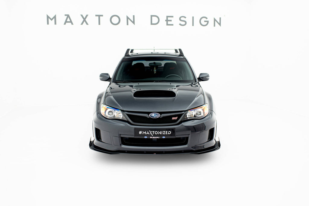 Street pro front splitter + flaps subaru impreza wrx sti mk3 facelift