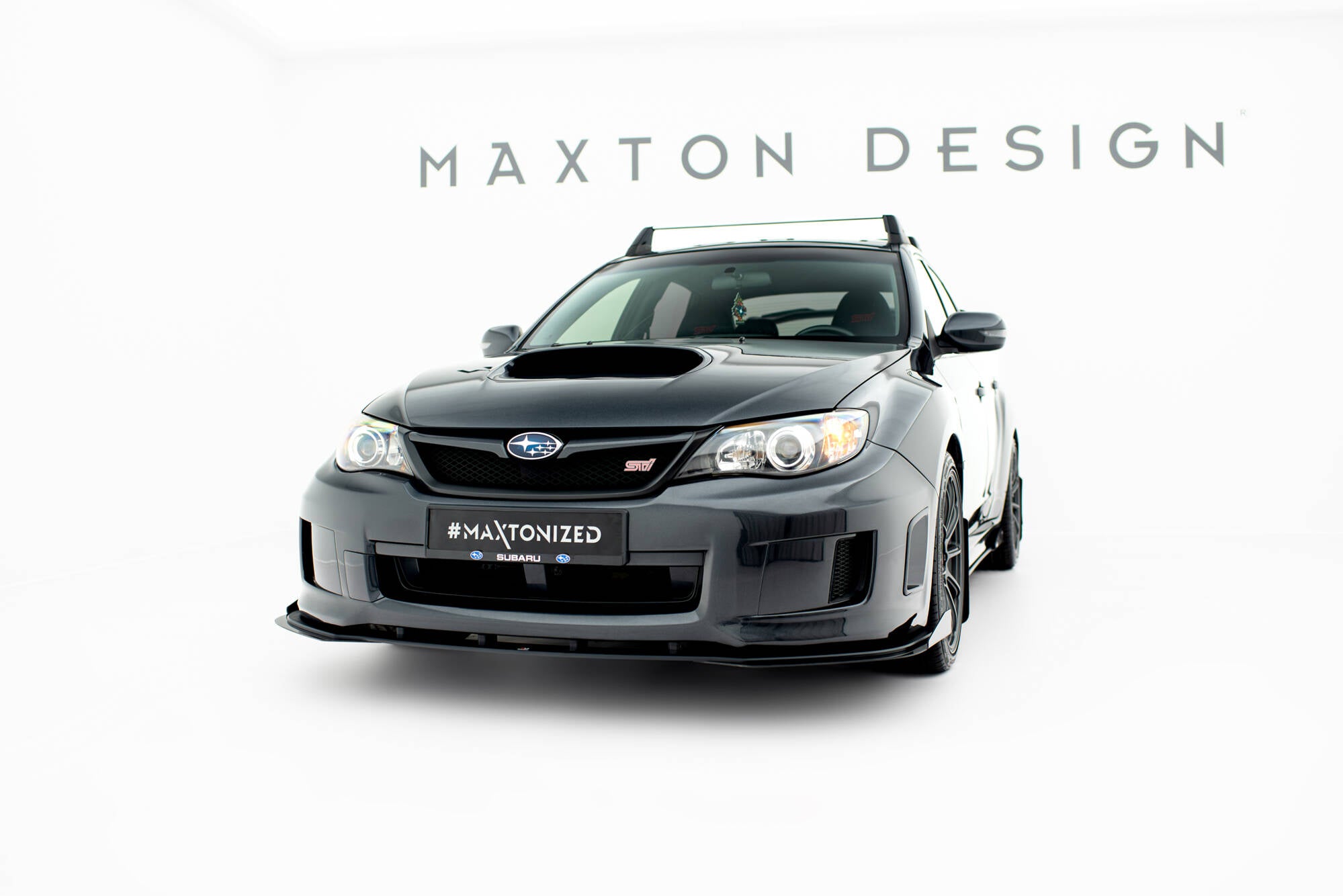 Street pro front splitter + flaps subaru impreza wrx sti mk3 facelift