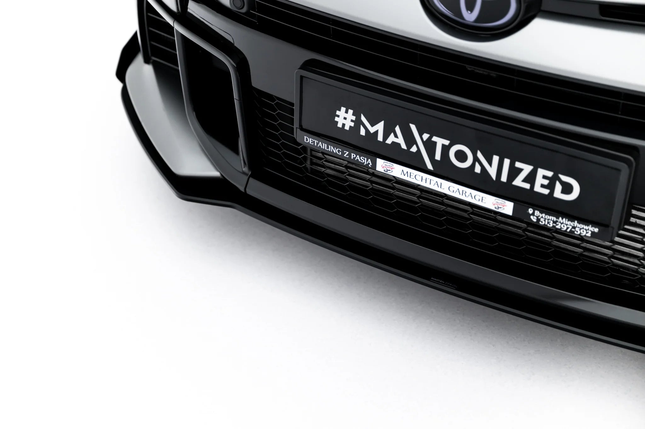 Street pro front splitter + klaffer toyota gr yaris mk4 ansiktsløftning