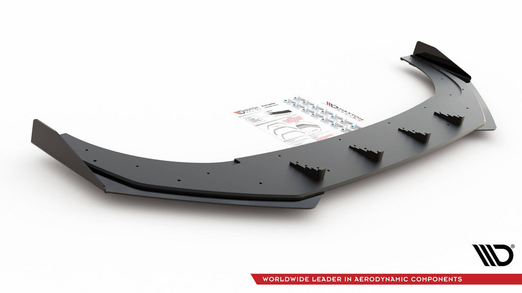 Street pro front splitter + klaffer volkswagen golf gti clubsport mk8