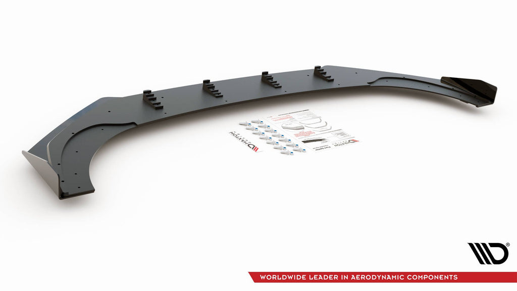 Street pro front splitter + klaffer volkswagen golf gti clubsport mk8