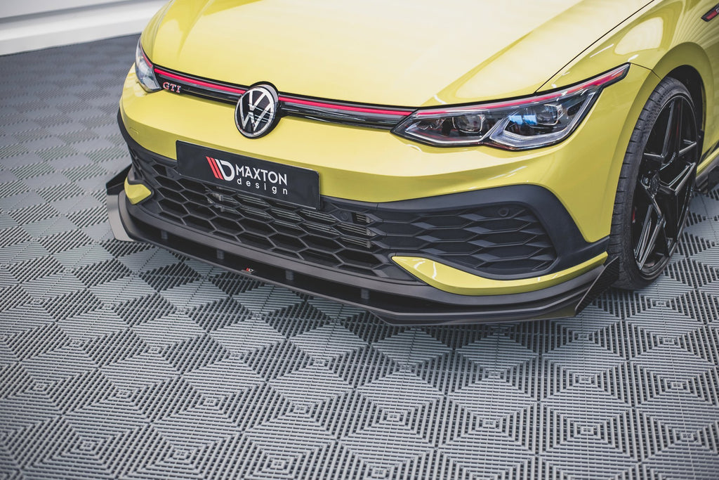 Street pro front splitter + klaffer volkswagen golf gti clubsport mk8