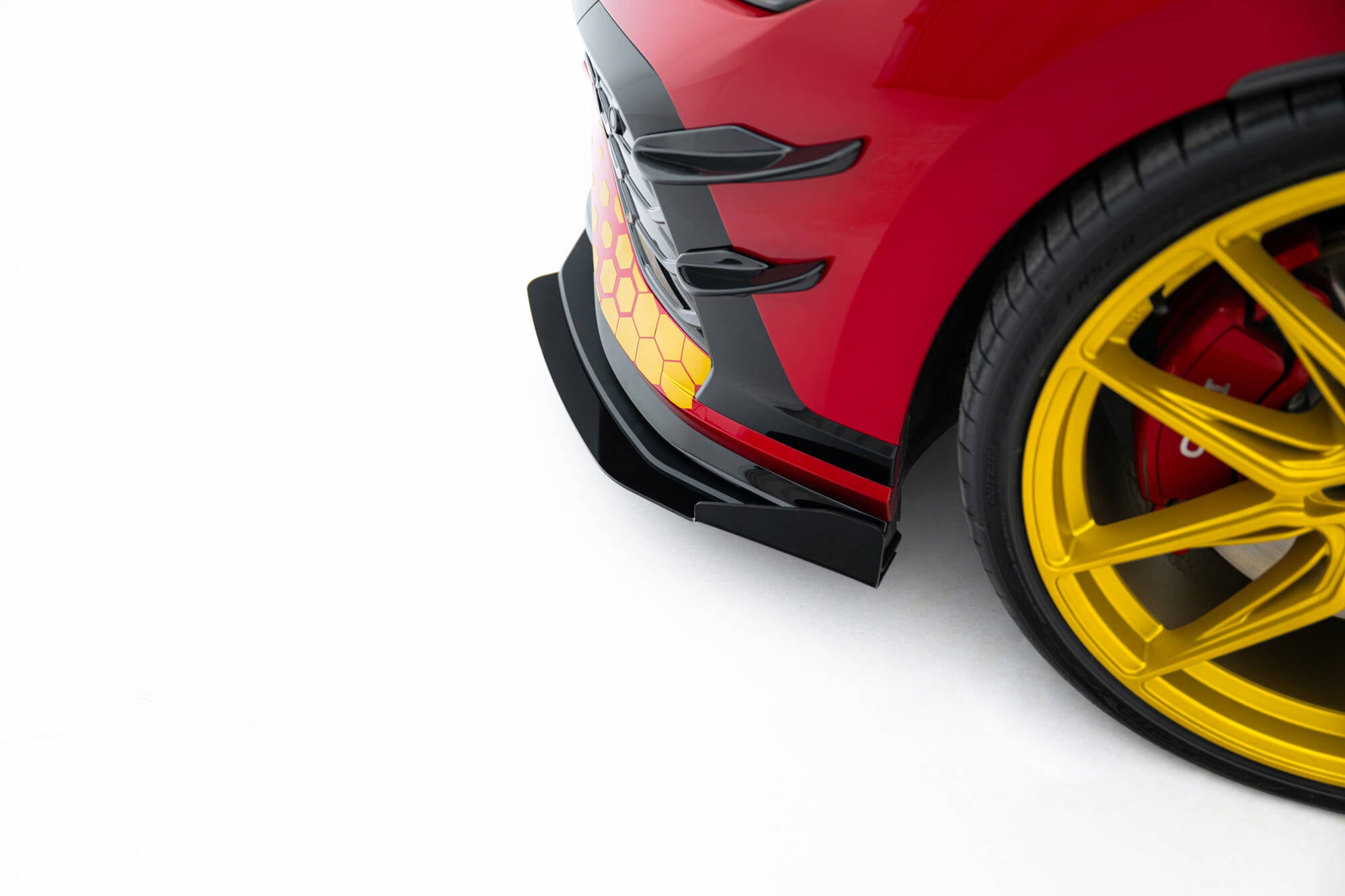 Street Pro Front Splitter + Flaps Volkswagen Golf GTI Clubsport MK8 FaceLift