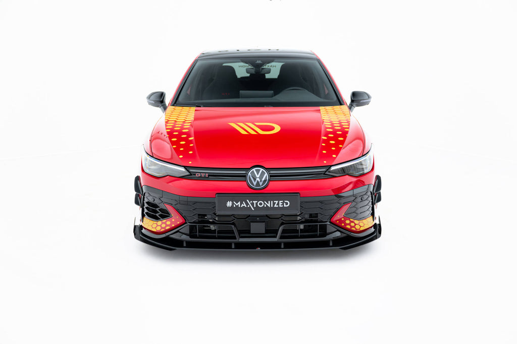 Street Pro Front Splitter + Flaps Volkswagen Golf GTI Clubsport MK8 FaceLift