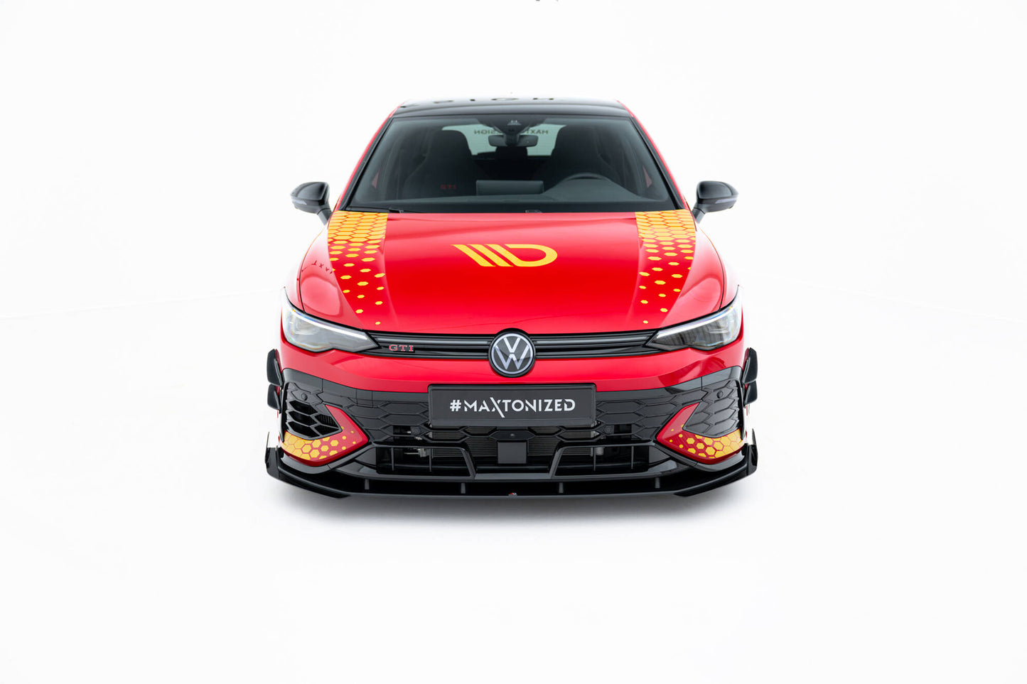 Street Pro Front Splitter + Flaps Volkswagen Golf GTI Clubsport MK8 FaceLift