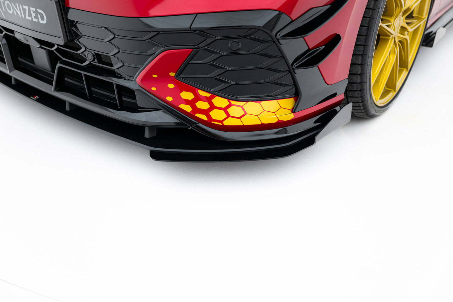 Street Pro Front Splitter + Flaps Volkswagen Golf GTI Clubsport MK8 FaceLift