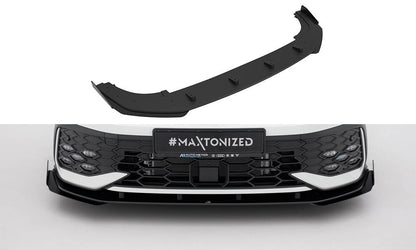 Street pro front splitter + flaps volkswagen golf gti / gte / r-line mk8 facelift