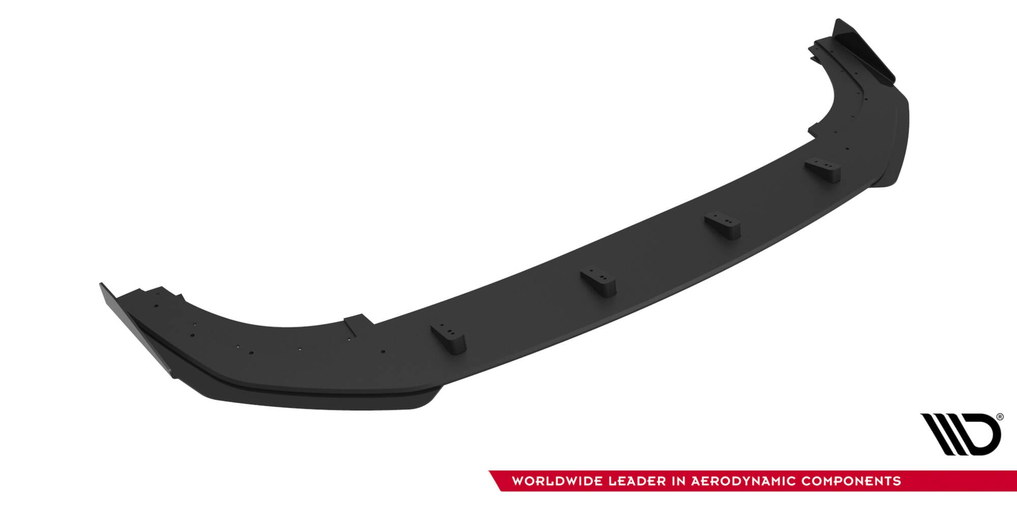 Street pro front splitter + flaps volkswagen golf gti / gte / r-line mk8 facelift