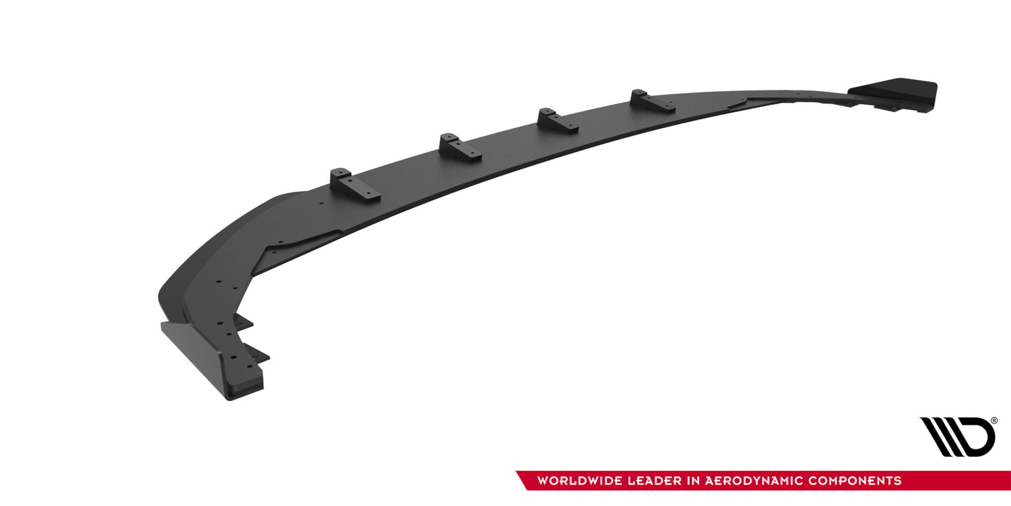 Street pro front splitter + flaps volkswagen golf r mk8 facelift