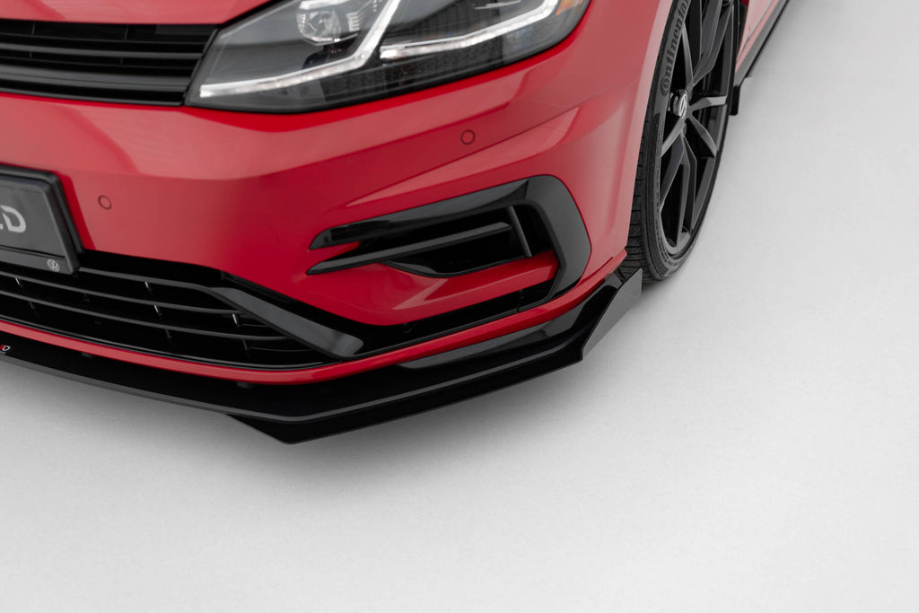 Street Pro etujakaja + läpät volkswagen golf r / r-line mk7 facelift