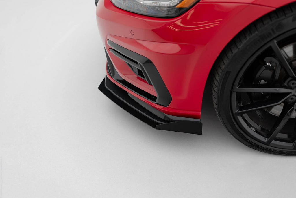 Street Pro etujakaja + läpät volkswagen golf r / r-line mk7 facelift
