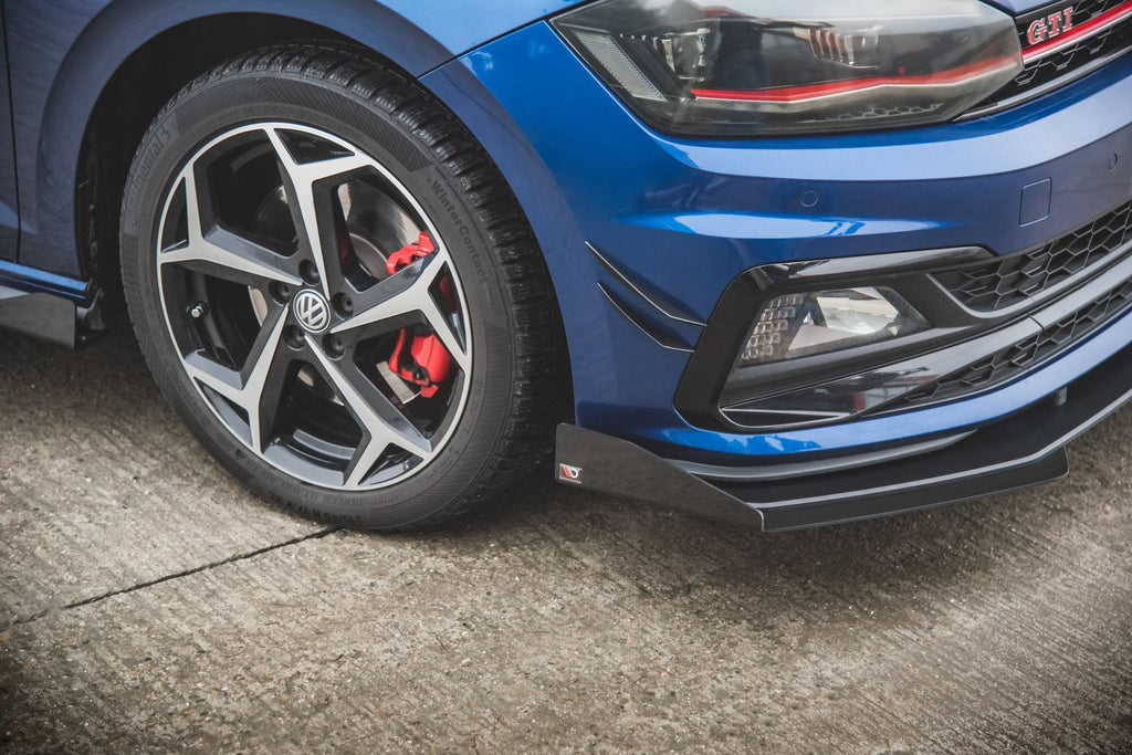 Street pro front splitter + klaffer volkswagen polo gti mk6