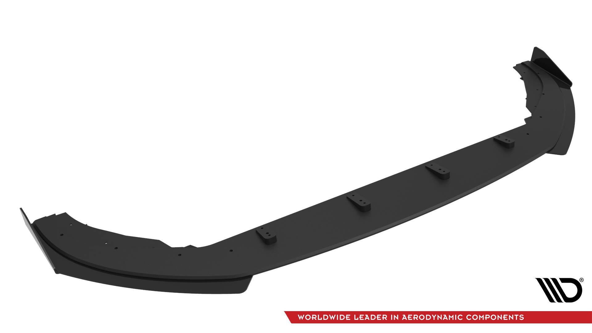 Street pro front splitter + flaps volkswagen polo gti mk6 facelift