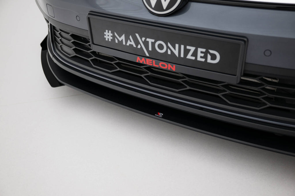 Street pro front splitter + flaps volkswagen polo gti mk6 facelift