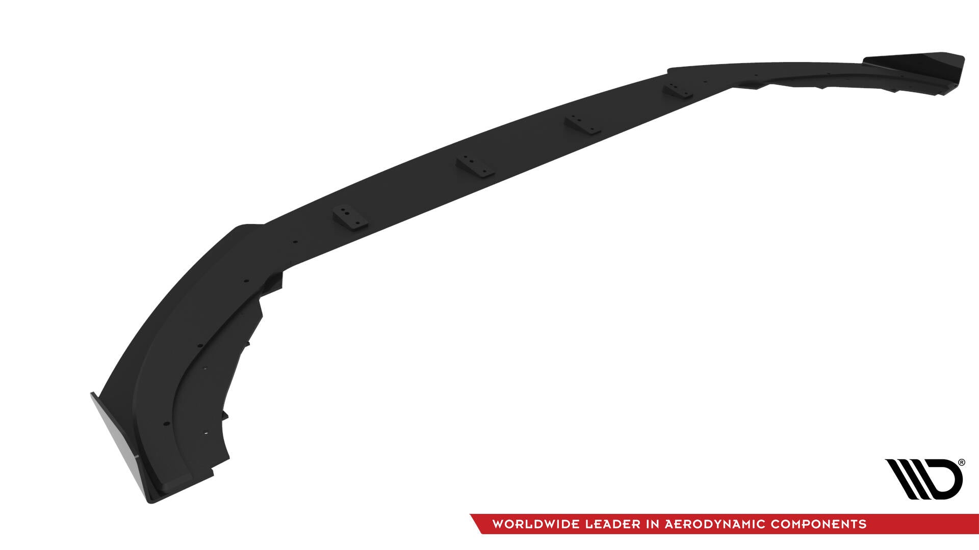 Street pro front splitter + flaps volkswagen polo gti mk6 facelift