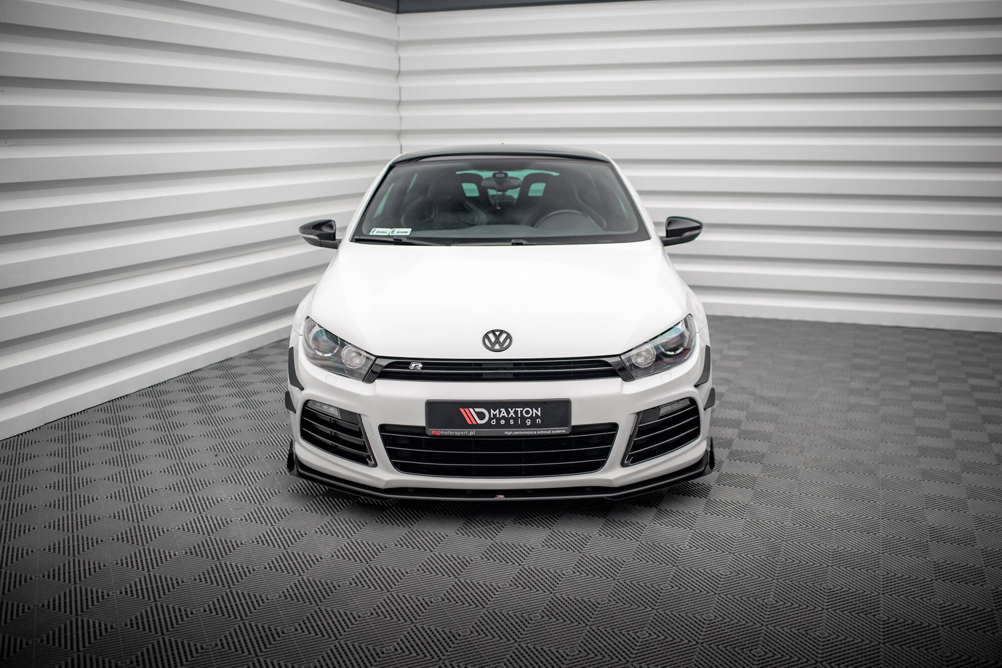 Street pro front splitter + flaps volkswagen scirocco r mk3