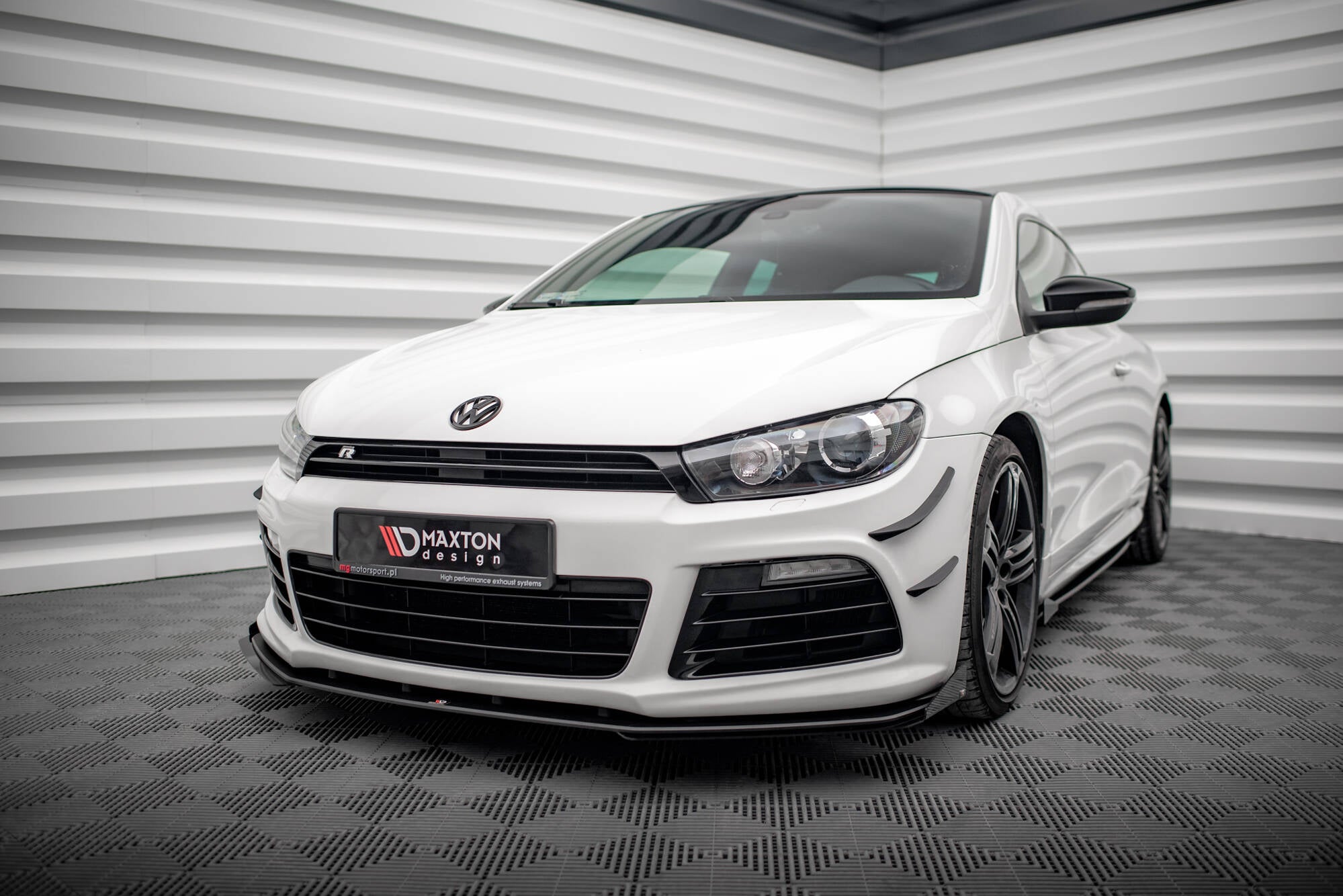 Street pro front splitter + flaps volkswagen scirocco r mk3