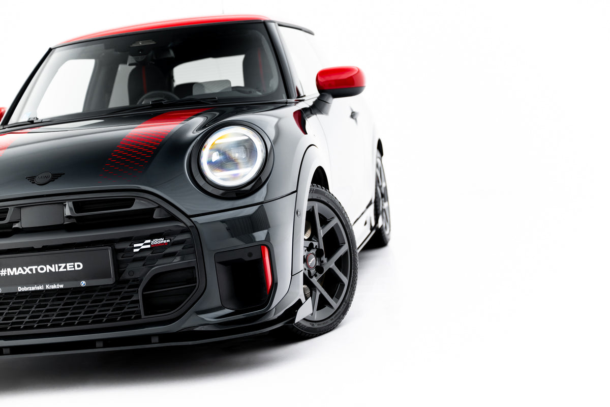 Street pro front splitter + flaps suitable for mini cooper john cooper works f65