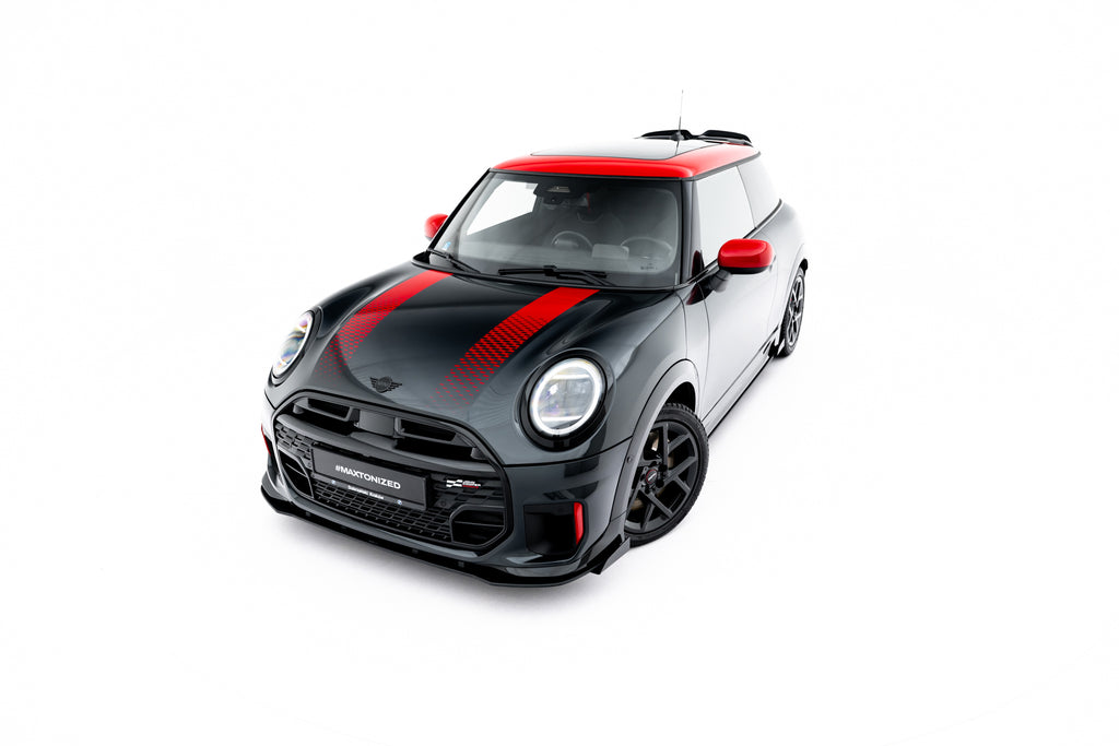 Street pro front splitter + flaps suitable for mini cooper john cooper works f65