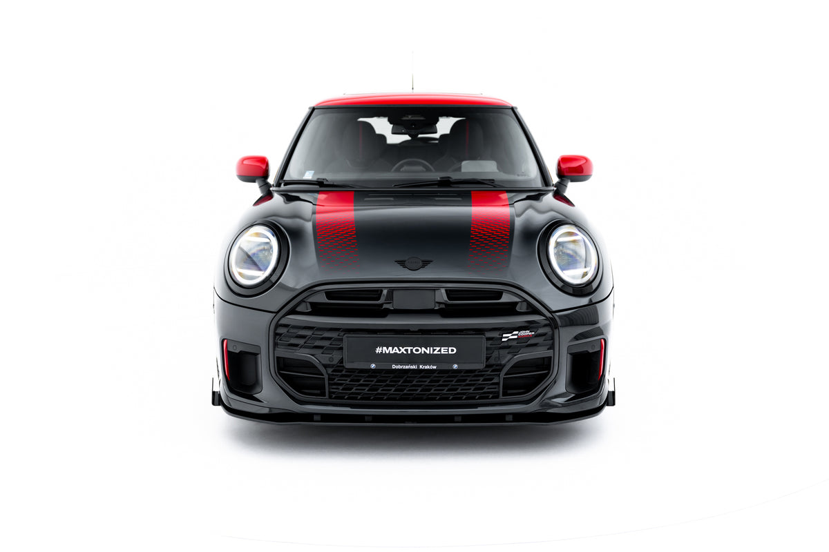 Street pro front splitter + flaps suitable for mini cooper john cooper works f65