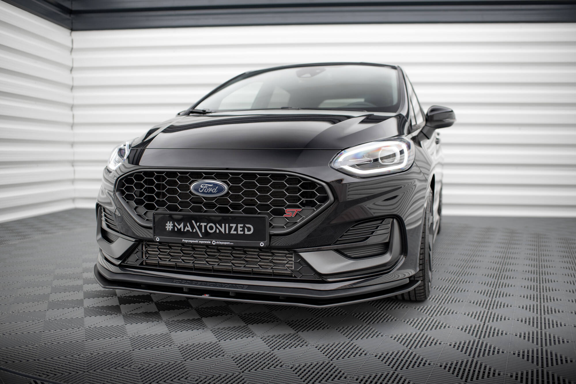 Street pro front splitter ford fiesta st mk8 facelift