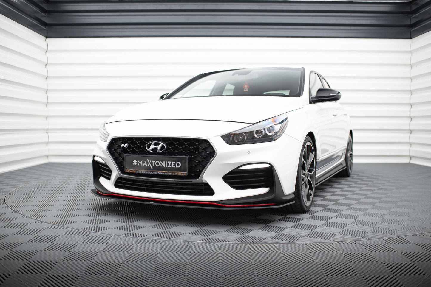Street pro front splitter hyundai i30 n mk3 hatchback / fastback
