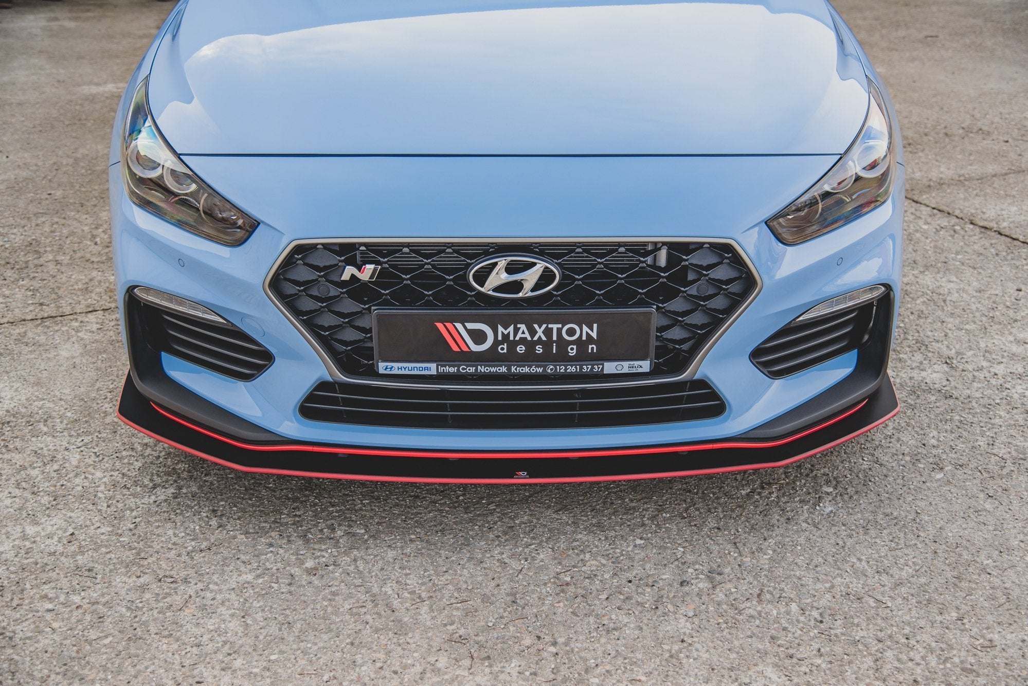Street pro front splitter hyundai i30 n mk3 hatchback / fastback